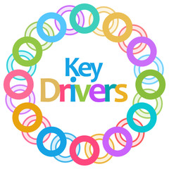 Key Drivers Colorful Circular Background 