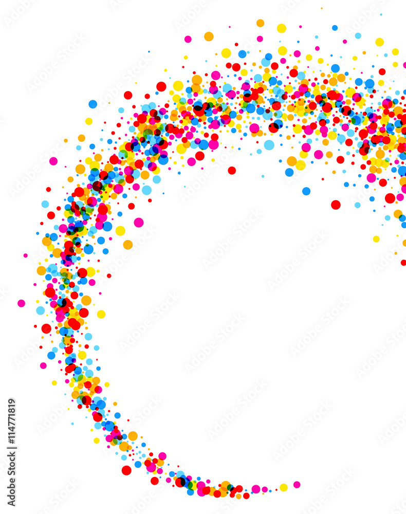 Poster background with color drops.