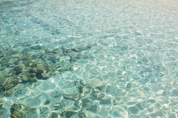 Crystal clear water of the tropical sea