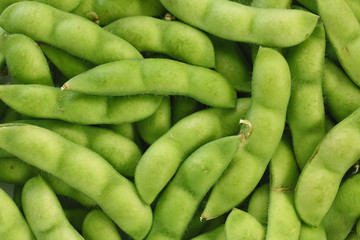 Japanese green soy bean texture background