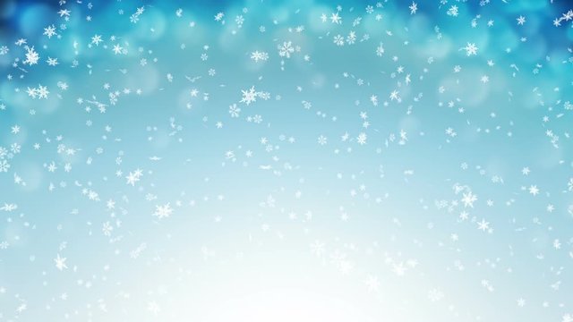 Gentle Christmas Morning Snow - seamless loop