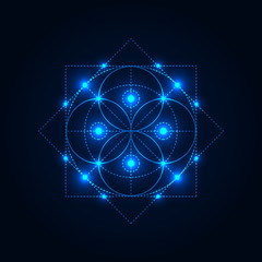 Sacred Geometry. Vector Illustration