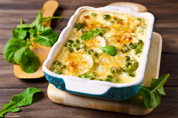 Casserole with zucchini