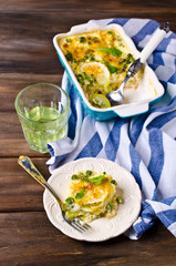 Casserole with zucchini
