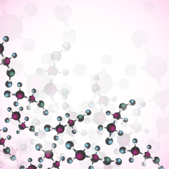 multicolor alcohol molecules background for fabric, paper and web design