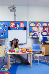 Stressed Nursery Teacher