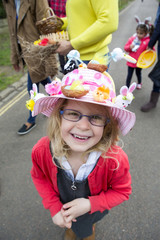 Easter Portrait of a Little Girl