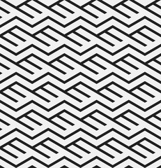 Vector illustration of seamless geometric pattern. Striped vector background.