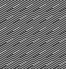 Vector illustration of seamless geometric pattern. Striped vector background.