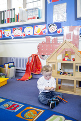 Down Syndrome Boy at Nursery