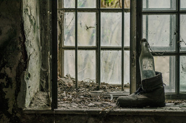 flasche in schuh