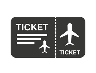 flight ticket isolated icon design
