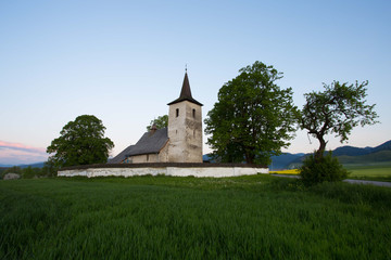 Old church in the field