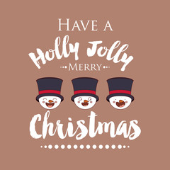 funny Christmas character isolated icon design