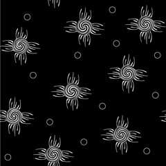 Spiral abstract seamless pattern.