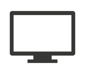 computer monitor isolated icon design