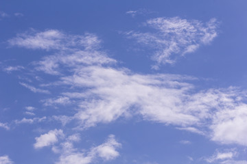 Beauty clouds in the blue sky, background