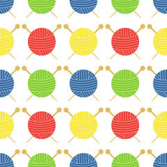 Vector sewing seamless pattern
