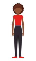 casual young woman isolated icon design