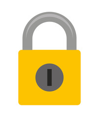 padlock isolated icon design