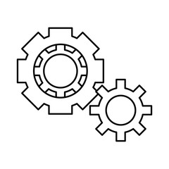 gears isolated icon design