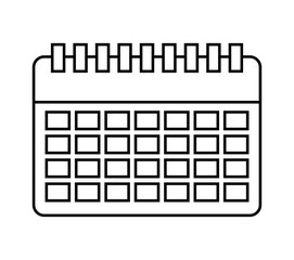 calendar reminder isolated icon design