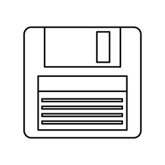 floppy disk isolated icon design