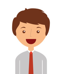 businessman avatar isolated icon design