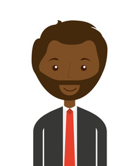 businessman avatar isolated icon design