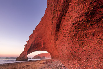 Red arches of Legzira beach
