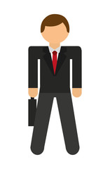businessman avatar isolated icon design