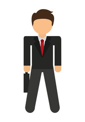 businessman avatar isolated icon design