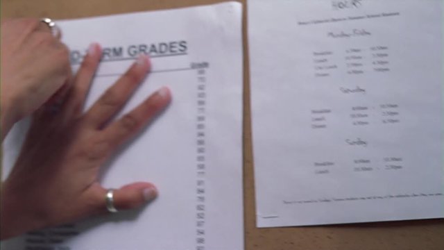 College students reacting to posted grades