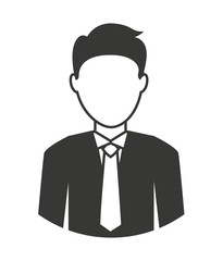 businessman avatar  isolated icon design