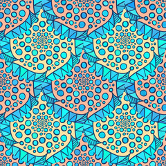 Ornamental arabic pattern. Vector abstract mosaic background. Illustration for wrapping paper, packaging design, textile fabric