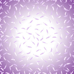 Romantic background with feathers