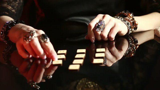 fortuneteller. divination by the runes.