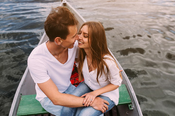 Couple in boat
