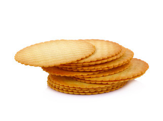 Cracker isolated on white