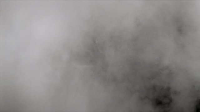 Turbulent smoke-screen swirling and billowing
