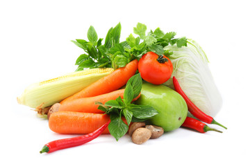 vegetable isolated on a white background