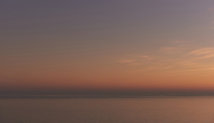Naklejka na ściany i meble Sunset over the Mediterranean Sea. Spain