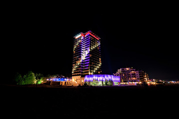 Burgas Beach nocą. © arturteca.pl