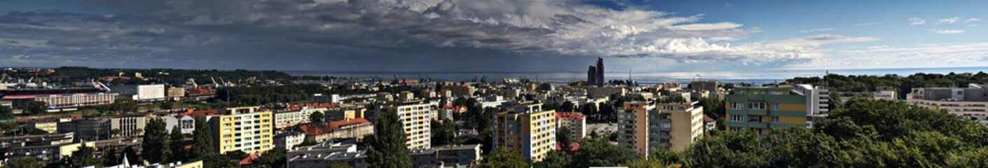 Panorama Gdyni. - obrazy, fototapety, plakaty