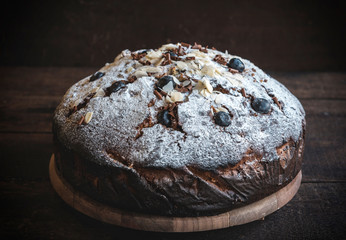 Homemade blueberry cake