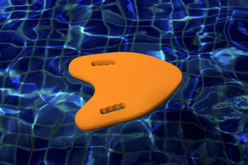 swimming pool with swimming board in the water