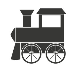 Baby toy train isolated icon design
