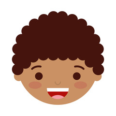 face little boy  isolated icon design