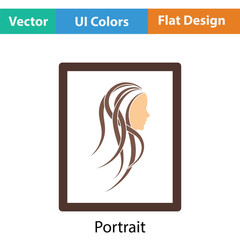 Portrait art icon