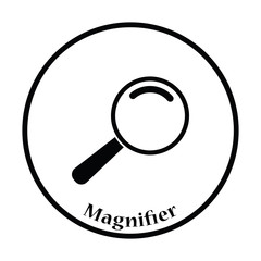 Icon of magnifier